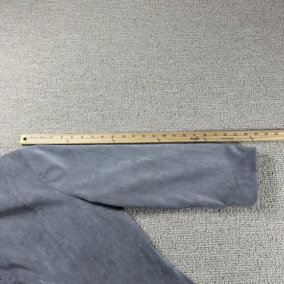 Alfred Dunner Embroidered Rhinestone Velour Jacket Gray Women’s Size 18 - Picture 6 of 8